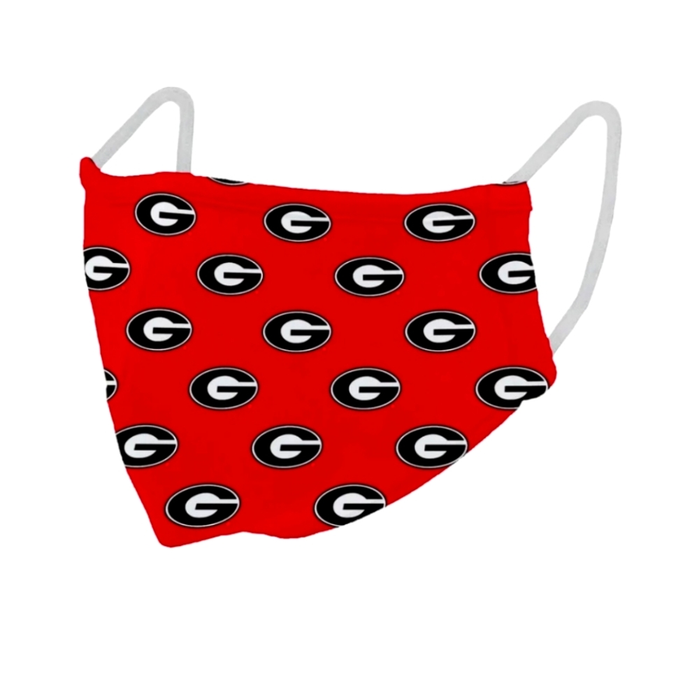 NWT Unisex University Of Georgia Bulldogs Logobrands Reusable Face Mask